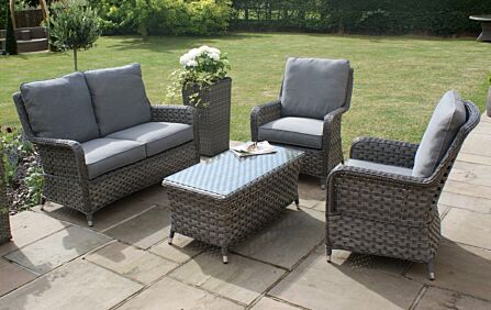 Maze Victoria Garden High Back Sofa Set - Small-VICHIG01-Small 1