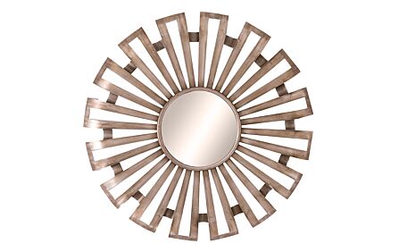 Hill Interiors Evi Antique Silver Sunburst Mirror-22139 1