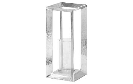 Hill Interiors Farrah Collection Silver Candle Stand-21329 1