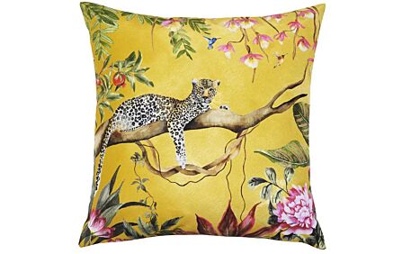Furn. Leopard Outdoor Cushion - Gold-Furn. Leopard Outdoor Cushion - Gold 1