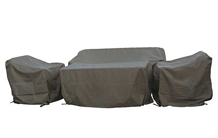 Bramblecrest Portofino & Mauritius 3 Seat Sofa Rectangle Set Cover - Khaki-CV3CDT1G 1
