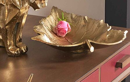 Pacific Lifestyle Gold Metal Leaf Bowl-70-597 1