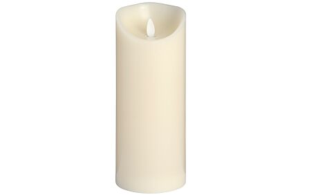 Hill Interiors Luxe Collection 3.5 x 9 Cream Flickering Flame LED Wax Candle Set Of 3-18094 1
