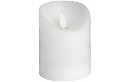 Hill Interiors Luxe Collection 3 x 4 White Flickering Flame LED Wax Candle Set of 4-18086 1