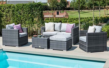 Maze Georgia Sofa Set - Grey-FLA-102515 1