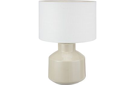 Pacific Lifestyle Nora Cream Crackle Effect Table Lamp-30-933-C 1