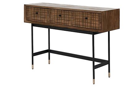 Pacific Lifestyle Arte Acacia Wood 3 Drawer Console Table-76-500 1