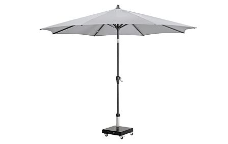 Pacific Lifestyle Riva 3m Round Parasol with Base - Luna Grey-18-119-LG 18-123 1