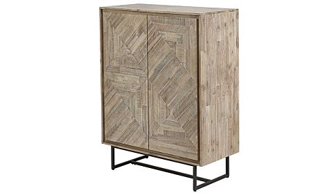 Pacific Lifestyle Marca Acacia Wood Two Door Bar Cabinet-76-493 1