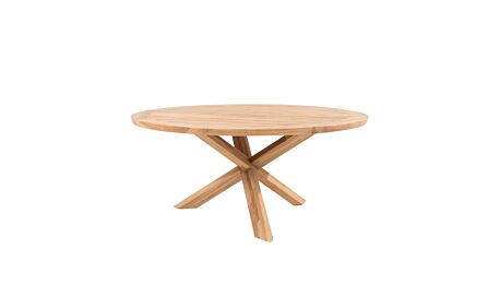 4 Seasons Outdoor Prado 160 Round Dining Table With Teak Legs-91306/91419 1