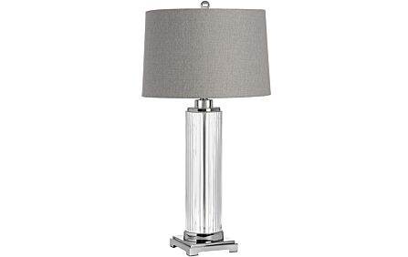 Hill Interiors Roma Glass Table Lamp-17587 1