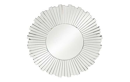 Pacific Lifestyle Mirrored Glass Starburst Round Wall Mirror-SKU: 73-091 1