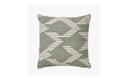 Pacific Lifestyle Sage Chevron Indoor/Outdoor Scatter Cushion-18-714-SA-WH 1