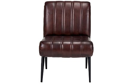 Pacific Lifestyle Tatiana Mahogany Leather and Iron Chair-15-300-MA 1
