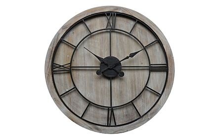 Hill Interiors Williston Large Wooden Wall Clock-21642 1