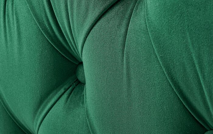 Pacific Lifestyle Seraphina Forest Green Velvet Buttoned Rectangular Ottoman-15-294-FG