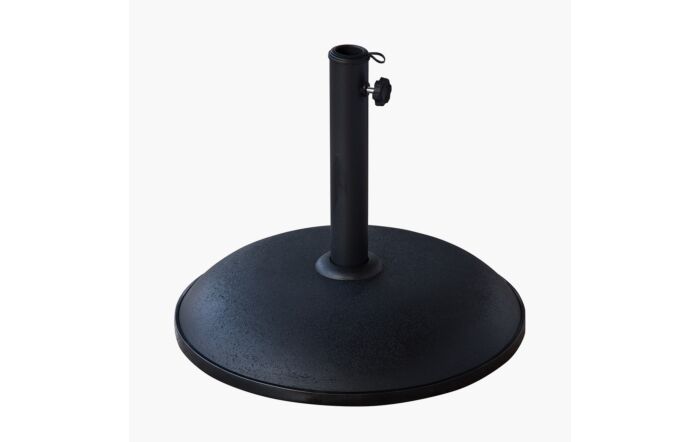 Riva 2.5m Round Parasol with 25kg Base - Anthracite-18-118-GY 18-205-25