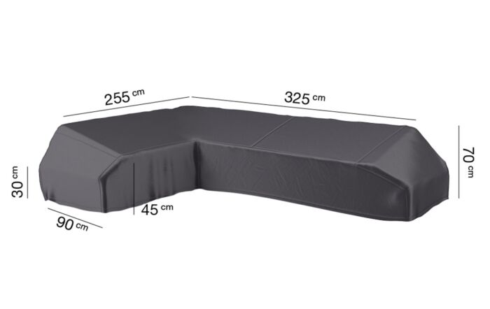 Lounge Aerocover L-Shaped 325x255x90cm