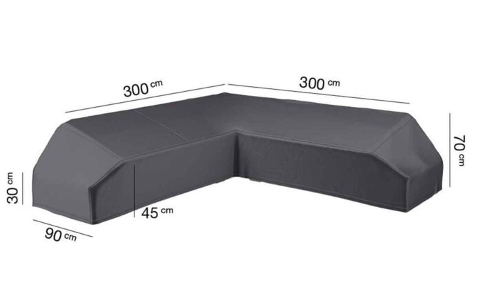 Lounge Aerocover L-shaped 300x300x90cm