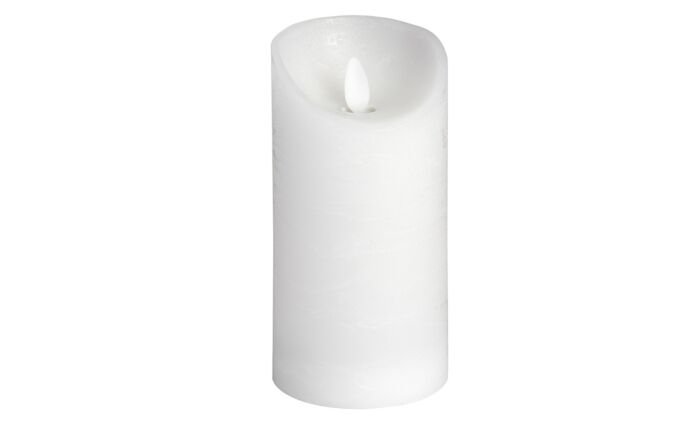Hill Interiors Luxe Collection 3 x 6 White Flickering Flame LED Wax Candle Set Of 4