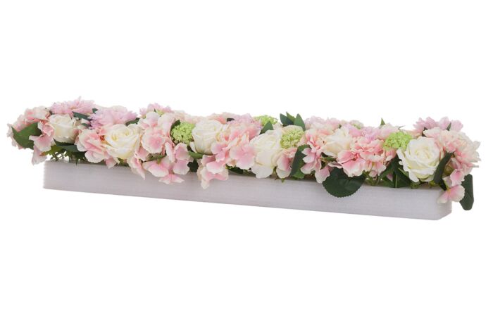 Hill Interiors Pink Dahlia Table Runner