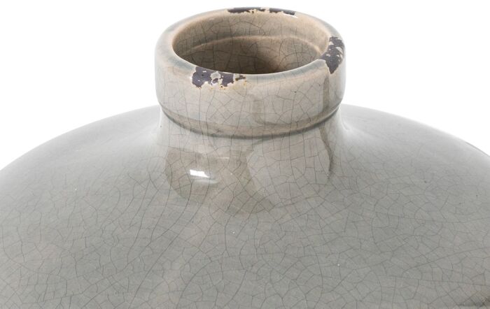 Hill Interiors Garda Grey Glazed Eve Vase-21770