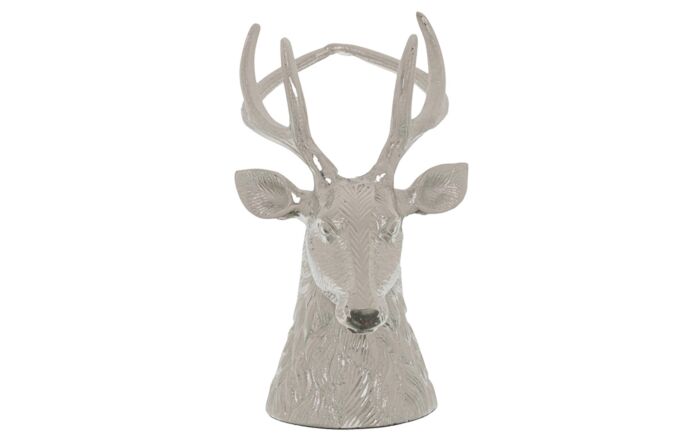Hill Interiors Silver Stag Wine Bottle Holder