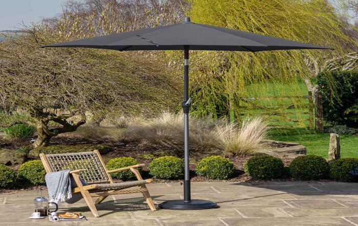 Pacific Lifestyle Riva 2.5m Round Anthracite Parasol-18-118-GY-1
