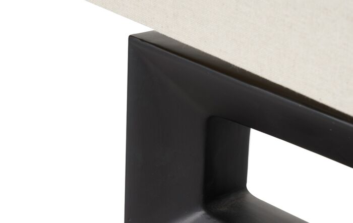 Pacific Lifestyle Block Black Ceramic Rectangular Table Lamp-30-935-C 1