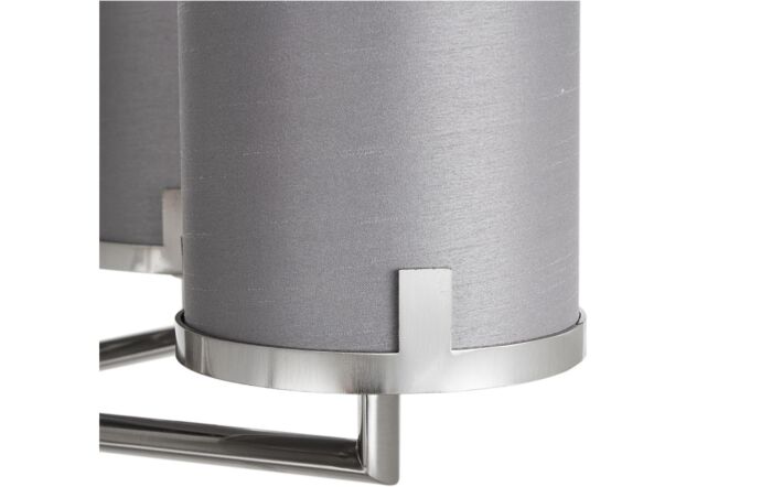 Pacific Lifestyle Midland Brushed Nickel and Grey Marble Effect 5 Arm Pendant-35-393