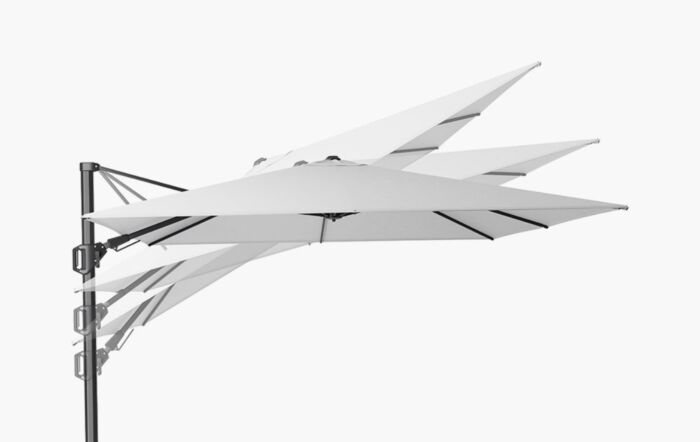 Pacific Lifestyle Challenger T2 3.5m x 2.6m Rectangular Lush Green Premium Cantilever Parasol-18-194-LU