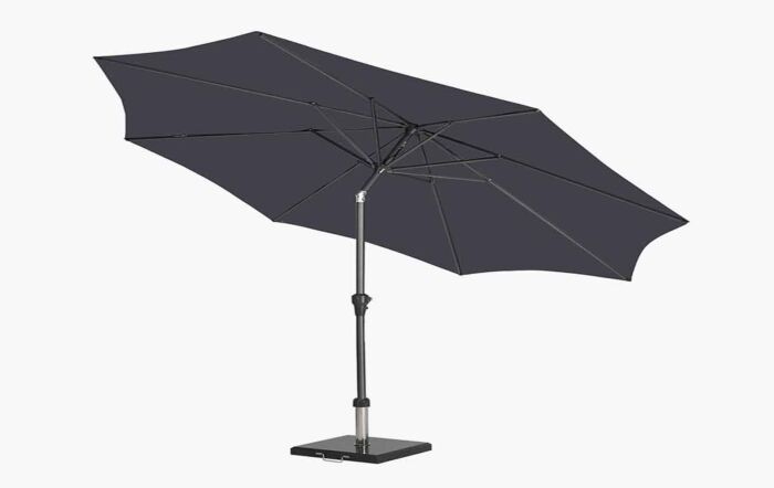 Platinum 3m Riva Round Anthracite Parasol-18-119-GY-19