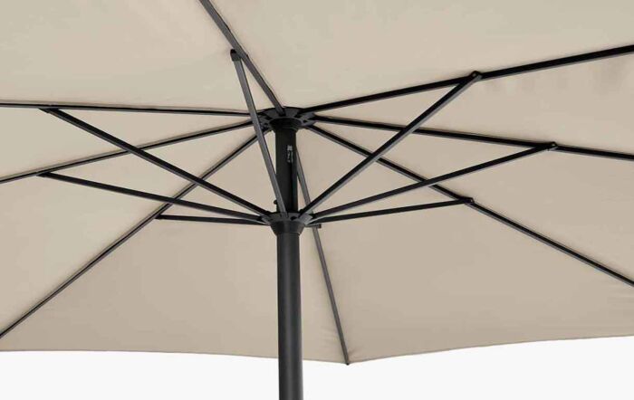 Pacific Lifestyle Riva 3.5m Round Parasol with Base - Champagne -18-120-CH-1 // 18-205-25