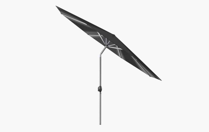Pacific Lifestyle Glow Defender 3m Round Anthracite Centre Pole Parasol
