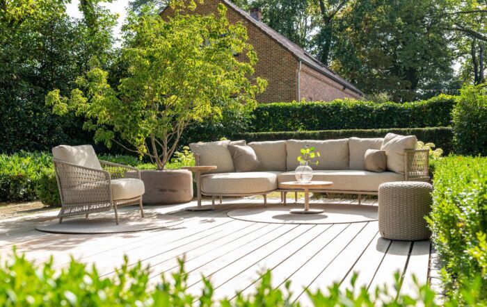 4 Seasons Outdoor Sardinia Garden Lounge Set With Chair & Volta Tables-214041/42/60/61/213936-1