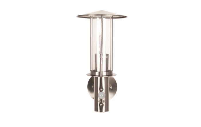Pacific lifestyle Myosotis Brushed Steel Metal PIR Chimney Wall Light