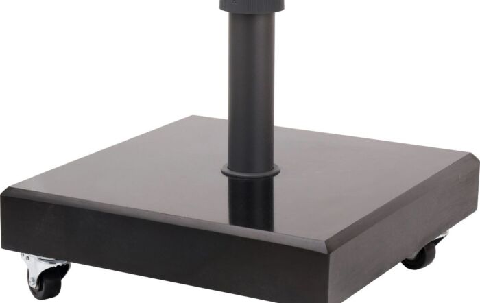 Pacific Lifestyle Riva 2.5m Anthracite Parasol & 40kg Wheeled Base-18-118-GY&18-123