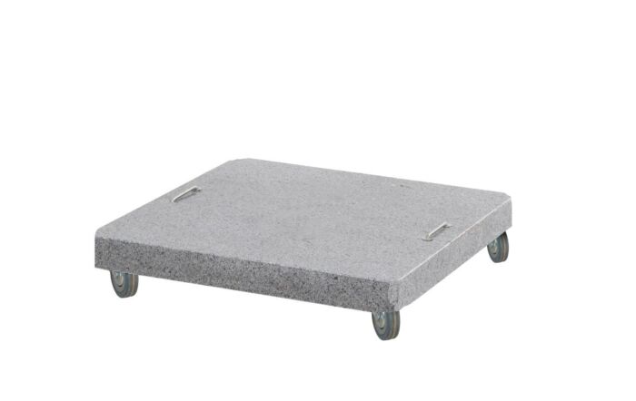 4 Seasons Outdoor Siesta 3.5m Woodlook Parasol with 125kg Granite Base in Sand-08683-8528N-08456