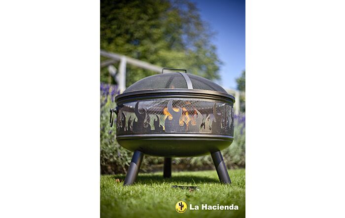 La Hacienda Wildfire Firebowl with Grill 1