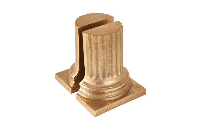 Pacific Lifestyle Matt Antique Brass Bookends-70-635