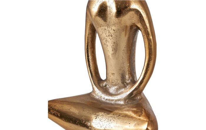 Pacific Lifestyle Shiny Gold Sitting Statue-70-636-GO