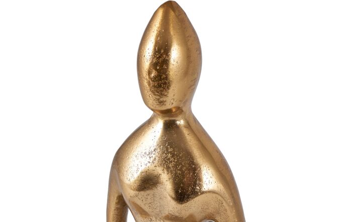 Pacific Lifestyle Shiny Gold Sitting Statue-70-636-GO