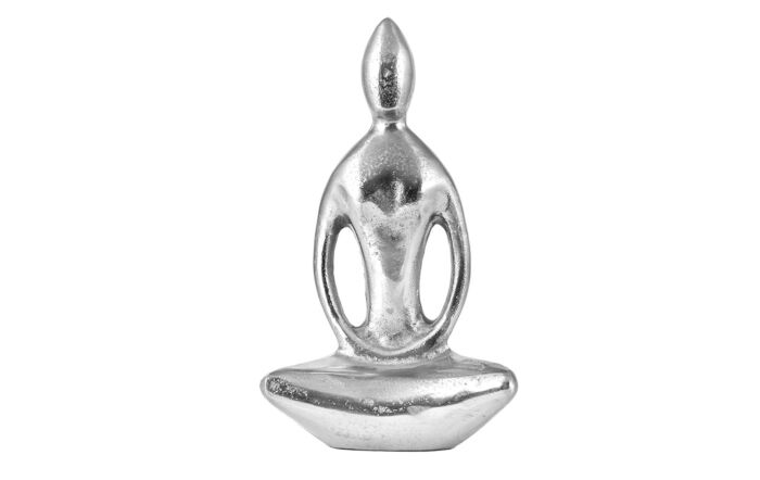 Pacific Lifestyle Shiny Nickel Sitting Statue -70-636 NI