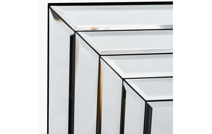 Pacific Lifestyle Mirrored Glass Art Deco Rectangular Floor Standing Mirror-73-090