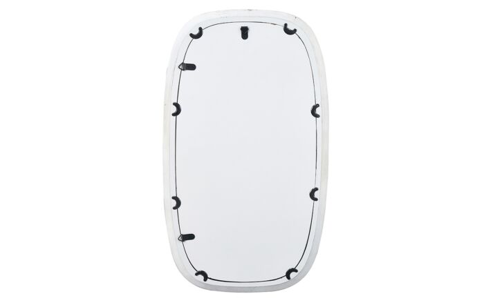 Pacific lifestyle Grey Oak Veneer Squoval Wall Mirror-73-106 1