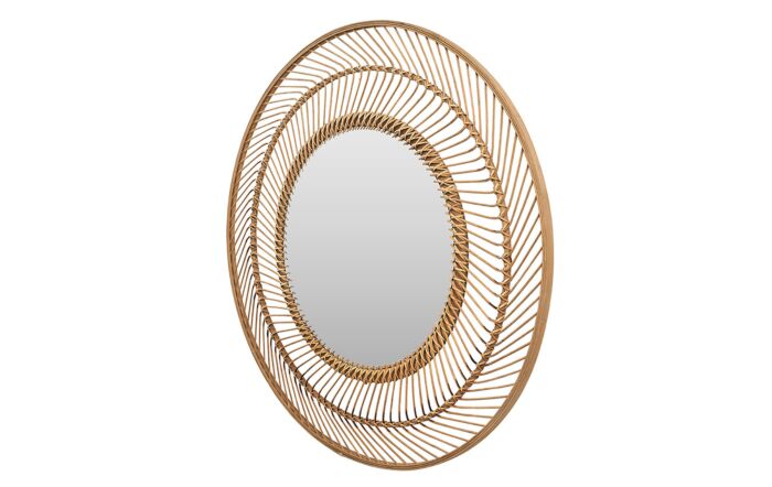 Pacific Lifestyle Bamboo Round Wall Mirror Large-73-119-L