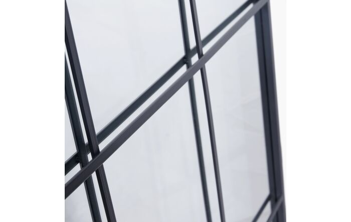 Pacific Lifestyle Dark Grey Metal 12 Panel Floor Standing Mirror-73-123 1