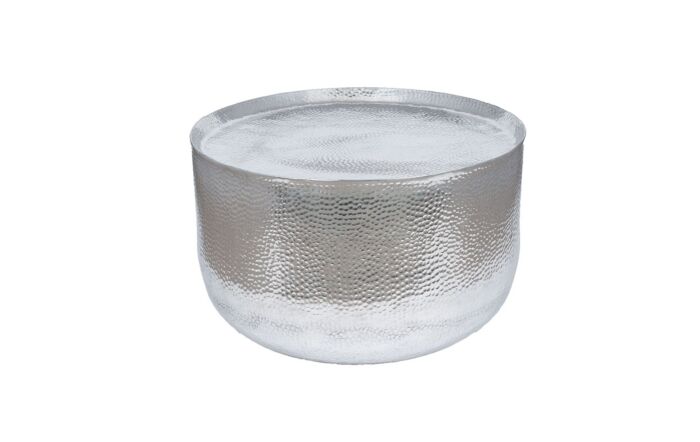 Pacific Lifestyle Hammered & Polished Aluminium Round Coffee Table 