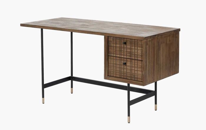 Pacific Lifestyle Arte Acacia Wood 2 Drawer Desk-76-501