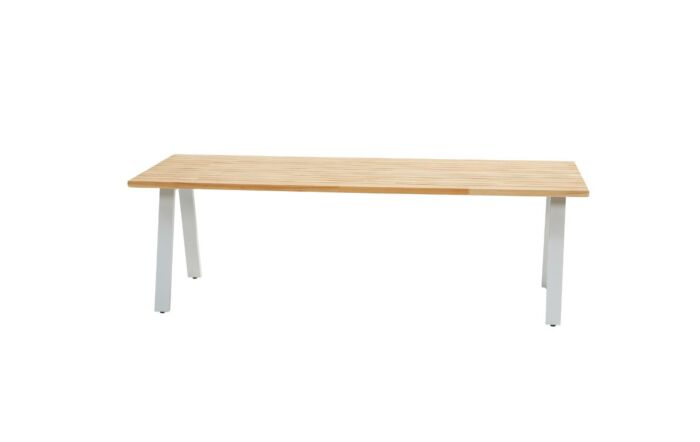 4 Seasons Outdoor Ambassador 240 Teak Dining Table With Grey Legs-91222/91303